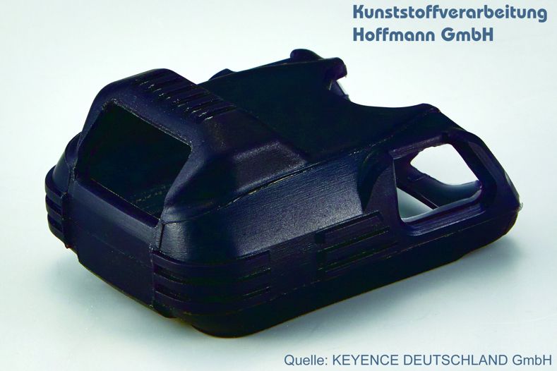 Mit einer im 3D-Druckverfahren hergestellten Spritzgussform - das Gespritzte Kunststoffteil